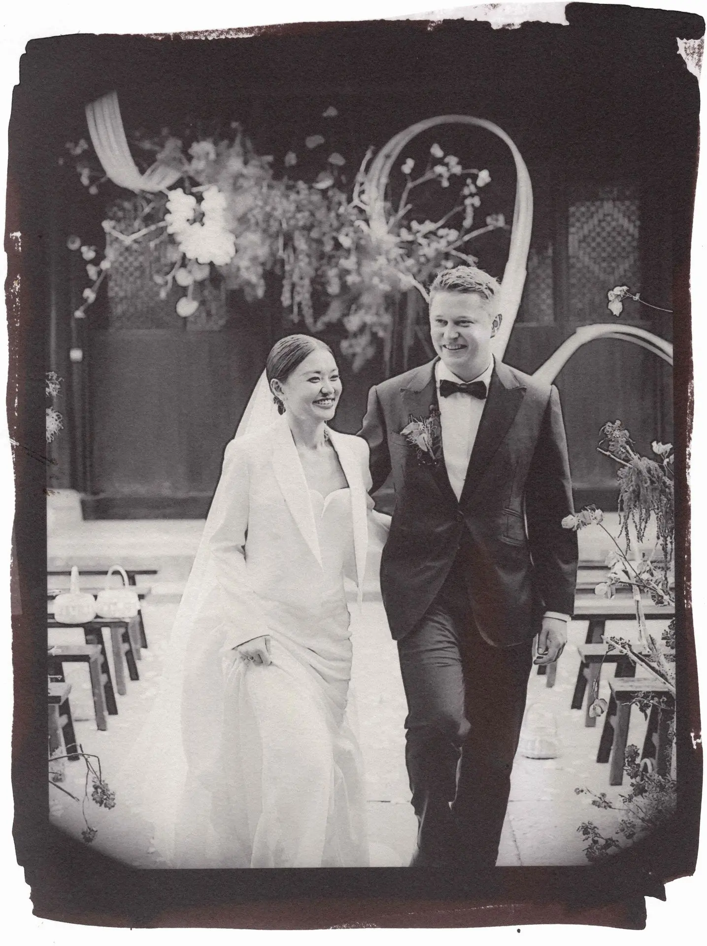 Mariage chinois tirage au sel teinté à l'or et à la thiourée Une commande d'un charmant mariage chinois tirage au sel teinté à l'or et à la thiourée